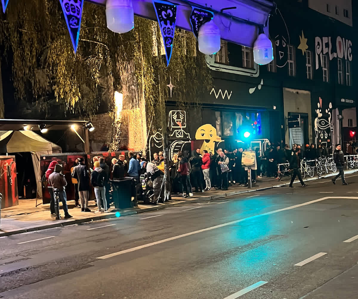 The long lines that typically are present at KitKat Berlin