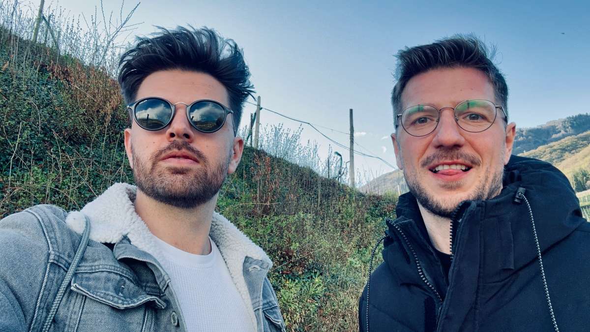 Two men at the Veneto wineries