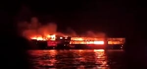 ഫിലിപ്പൈന്‍സില്‍ ഫെറി ബോട്ടിന് തീപിടിച്ച് അഞ്ച് പേര്‍ക്ക് ദാരുണാന്ത്യം; രക്ഷാപ്രവര്‍ത്തനം പുരോഗമിക്കുന്നു