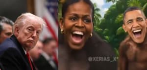 താഴ്ന്ന നിലവാരത്തിലെത്തി ട്രംപ്; ഒബാമയേയും ഭാര്യയെയും കുരങ്ങന്മാരാക്കി വീഡിയോ പങ്കുവെച്ചു; വ്യാപക വിമർശനം