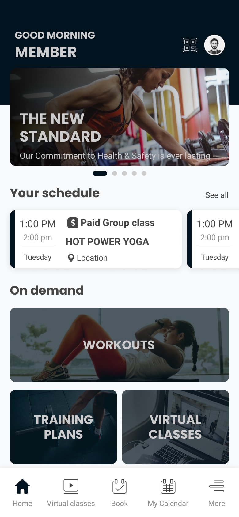 FX app home screen