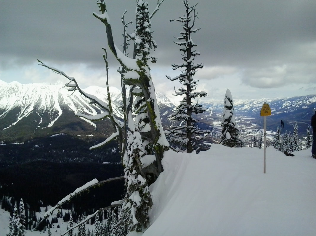 The top of the bear chair looking over the valley