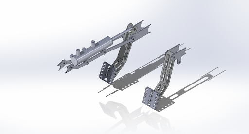 brakes and gas pedal CAD
