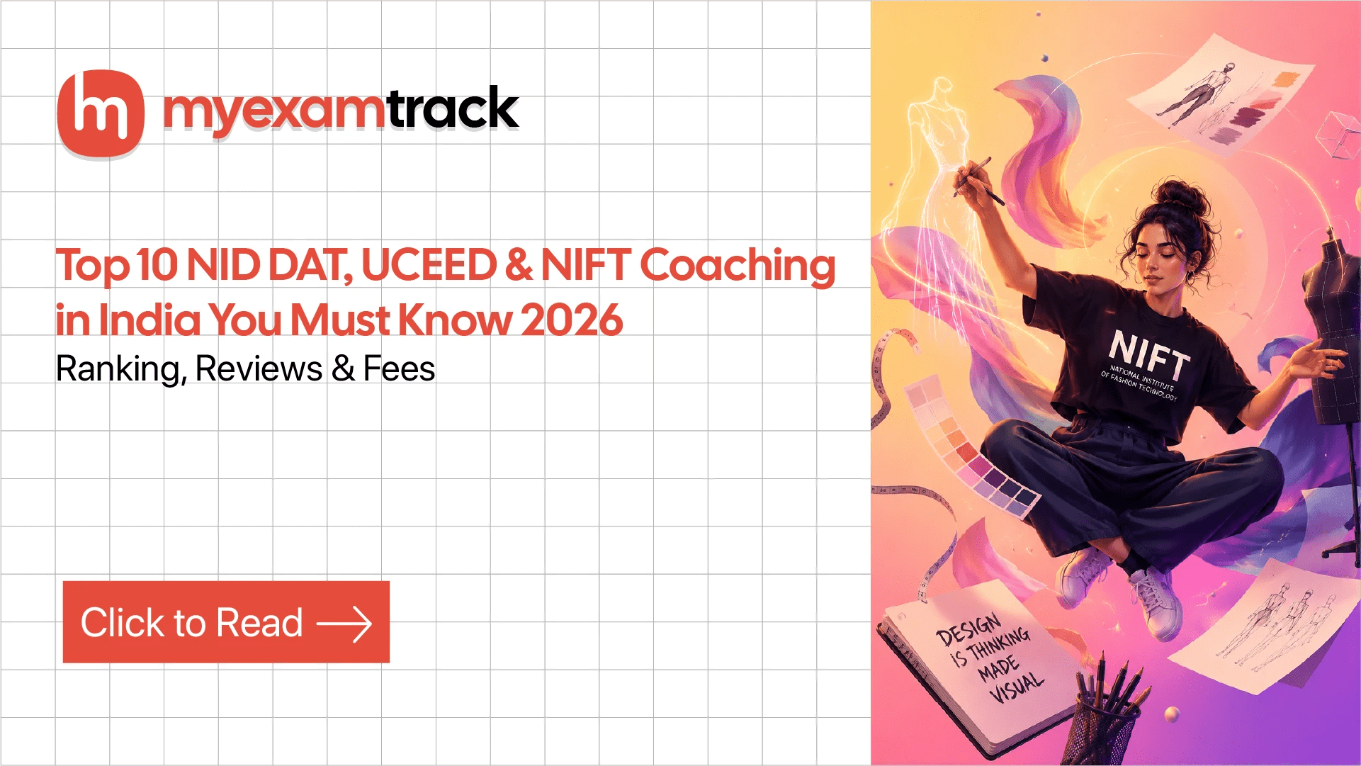 Top 10 NID DAT, UCEED & NIFT Coaching in India You Must Know 2026 | Ranking, Reviews & Fees