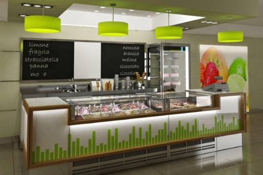 Artisan Gelato Shop in Milan