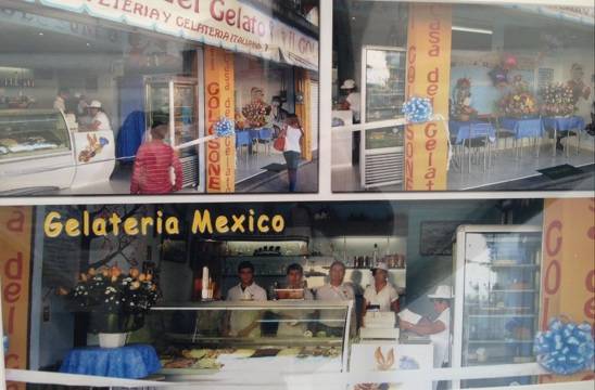 Longobardi Gelato Shop in Puebla, Mexico