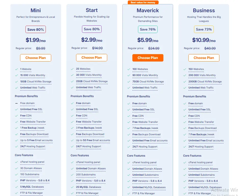 jethosting affordable pricing plans