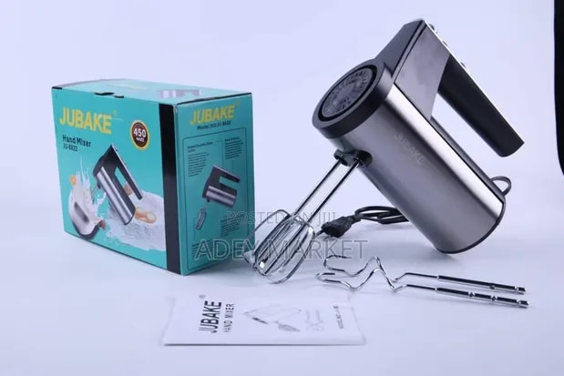 Batteur Électrique 450W JUBAKE – Puissance & Précision pour Cuisine & Pâtisserie