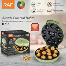 Machine à Takoyaki RAF 1200W – Snacks Maison Faciles & Rapides