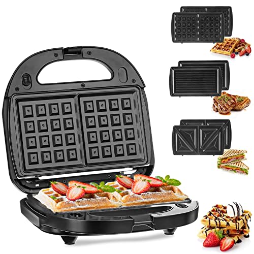 Appareil 3 en 1 Oaana – Sandwich, Grill & Gaufrier