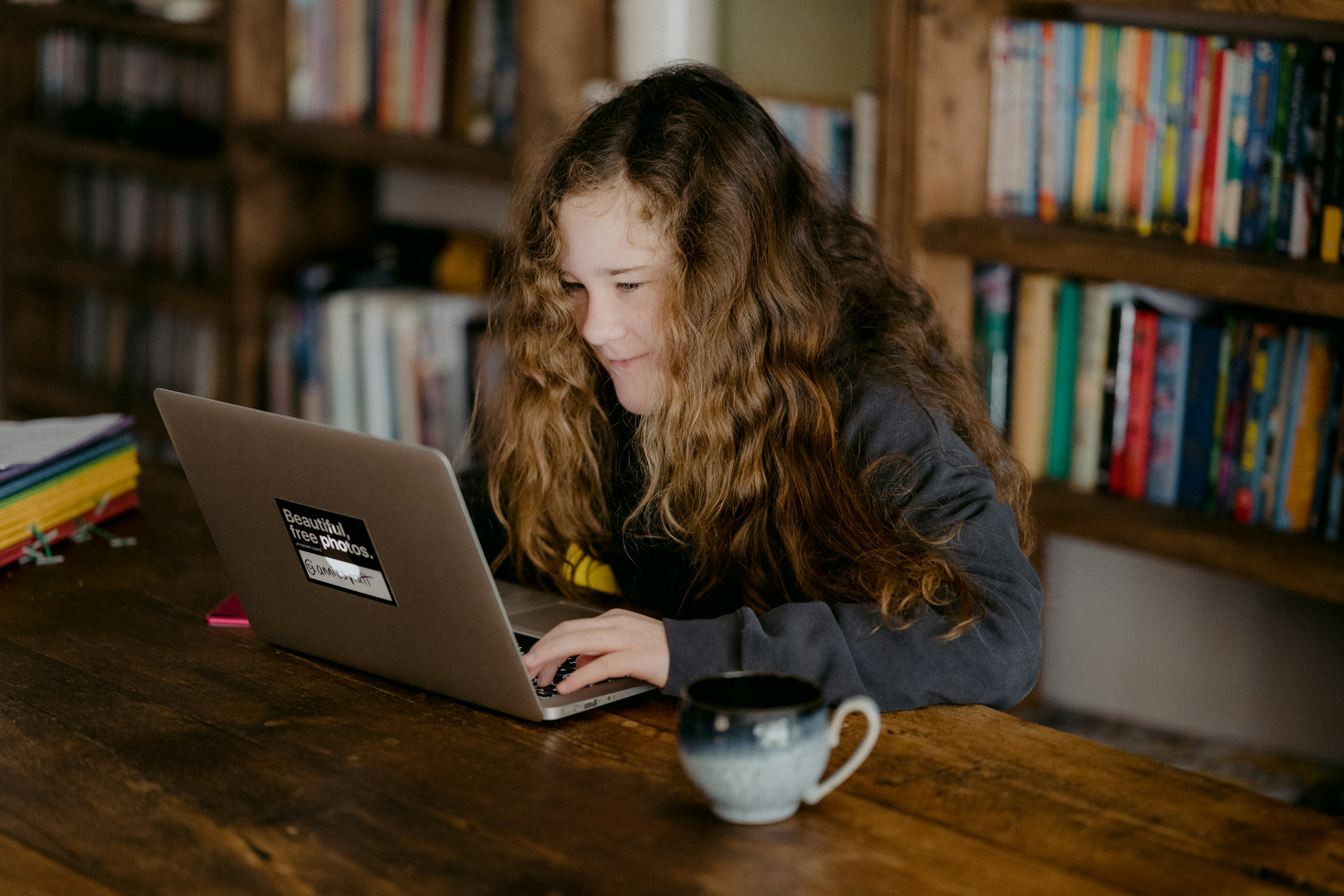 lady looking at a laptop