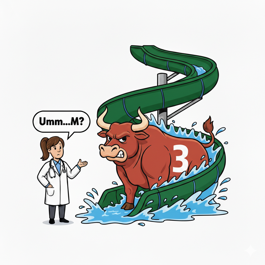 Ox blocking water slide mnemonic