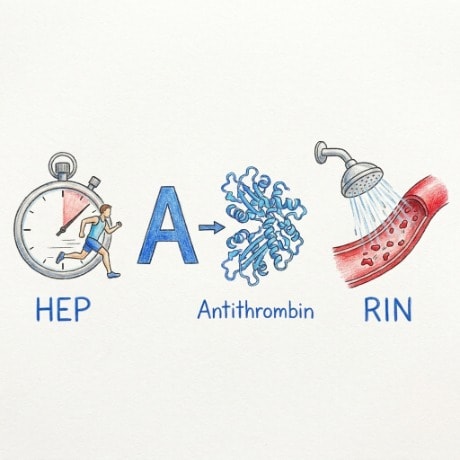 Heparin pharmacology mnemonic illustration