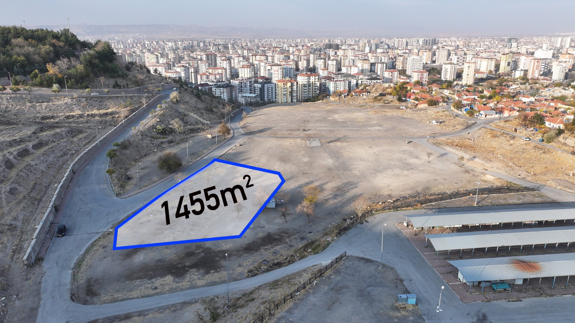 İmar çapı Alınmış 2530m2 inşaat alanlı Konut Parseli