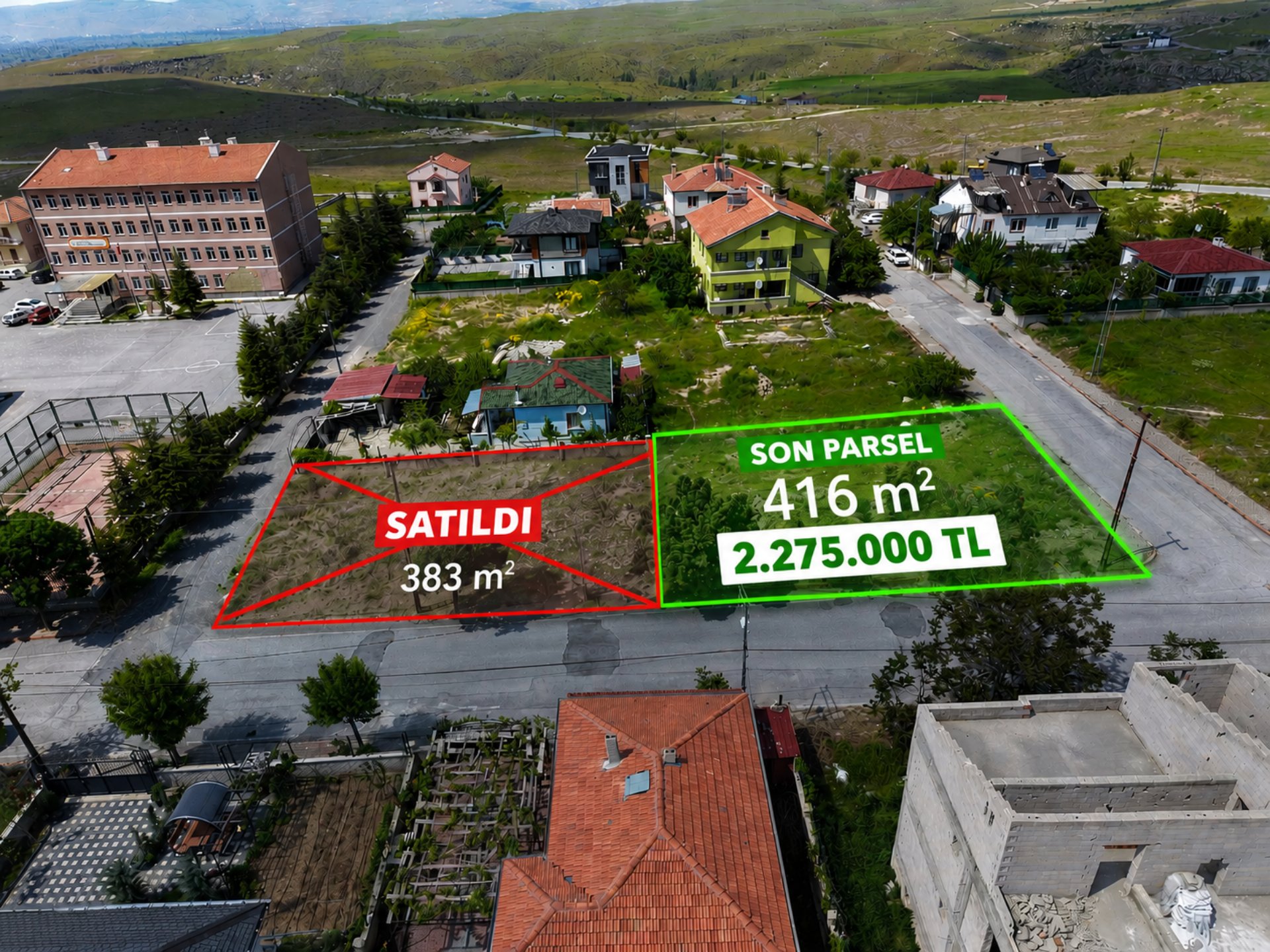 Gesi Sağlık Mahallesi Satılık Villa Parseli | Kayseri'de Yatırımlık İmarlı Arsa