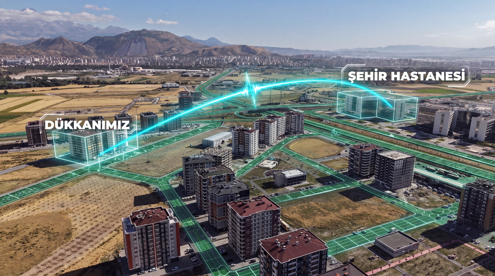 KAYSERİ ŞEHİR HASTANESİ KARŞISI 220m2 SIFIR DÜKKAN