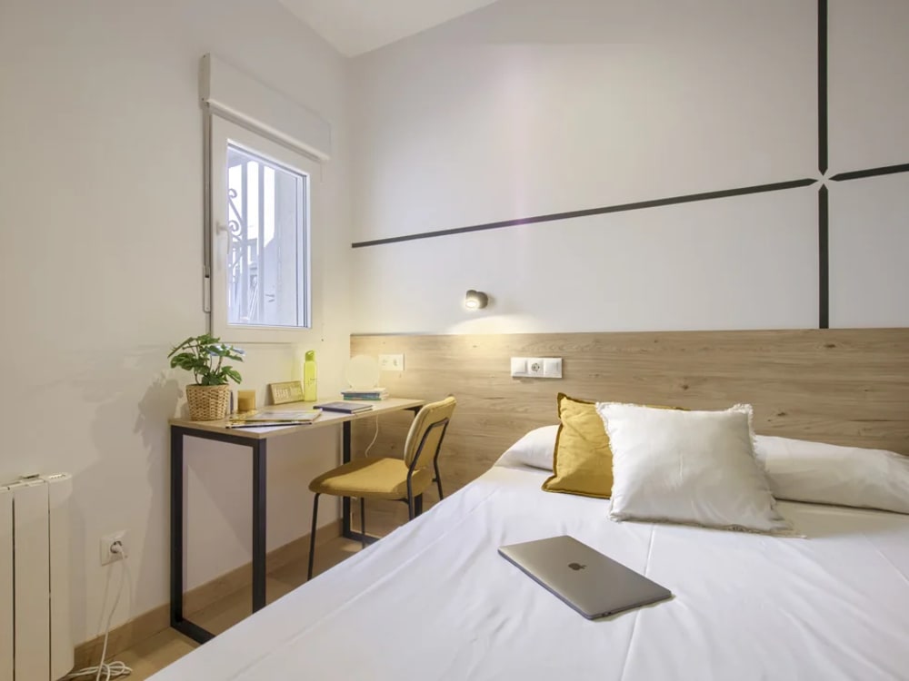 Interior del coliving para alumnos de TRAZOS en Madrid