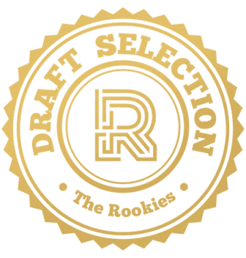 Insignia dorada «Draft Selection» de The Rookies, reconocimiento a proyectos de alumnos de TRAZOS