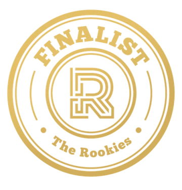 Insignia dorada «Finalist» de The Rookies, reconocimiento a proyectos de alumnos de TRAZOS