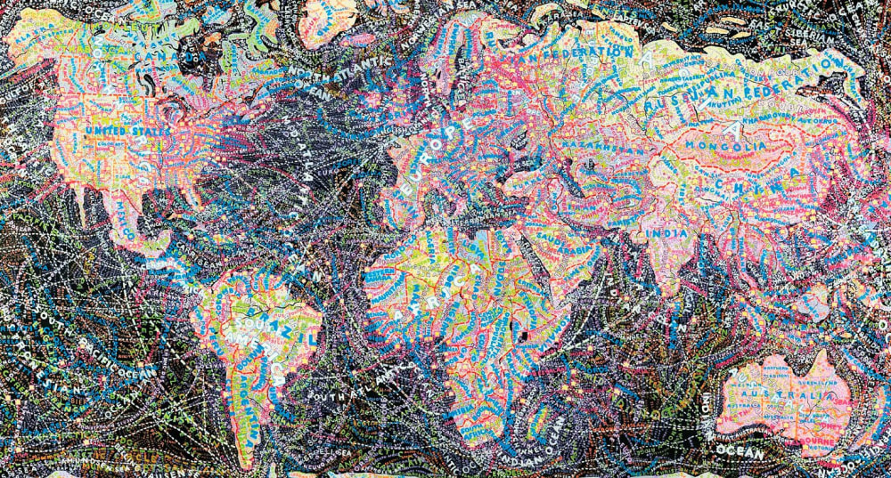 Mapamundi, Paula Scher.