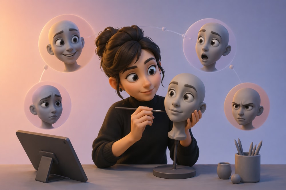 Ilustración sobre 4. Expresa emociones a través de matices — Cómo dar vida a tus personajes: 5 claves para animar con autenticidad