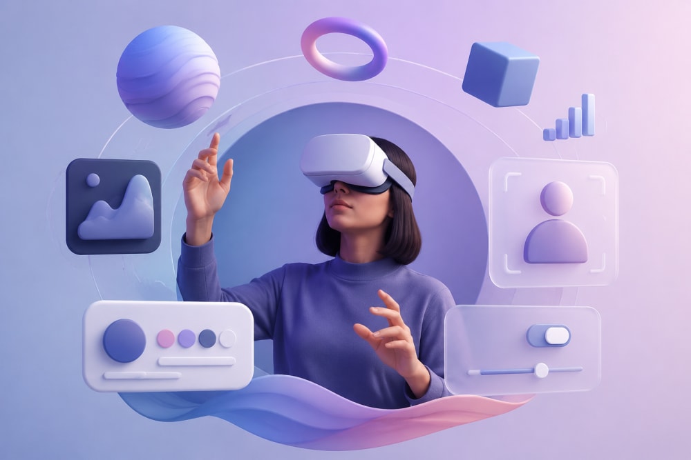 Ilustración sobre 2. Elementos esenciales para diseñar experiencias inmersivas — Experiencias inmersivas: lo que todo diseñador necesita saber