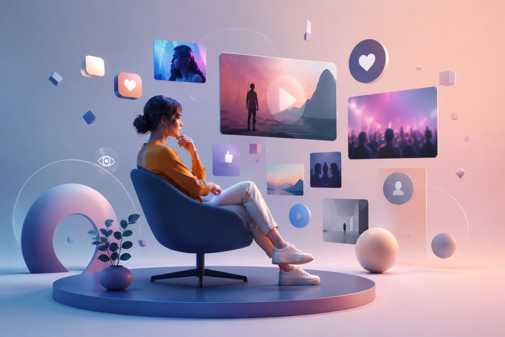 Ilustración sobre 4. El rol del espectador en la era digital — Artes Digitales: de la tradición al mundo virtual