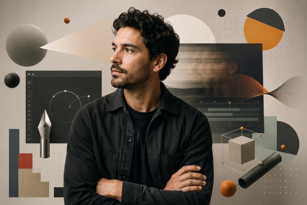 Ilustración sobre Eduardo José Bueso Guzmán — ¡Aquí están los finalistas de los Trazos Awards 2022 en la categoría de Motion Graphics!