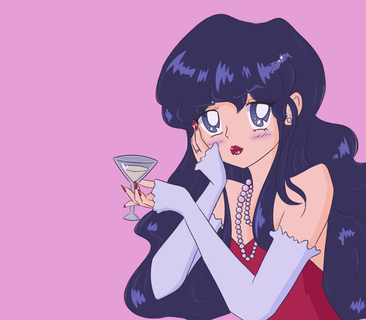 80'S ANIME GIRL DESIGN