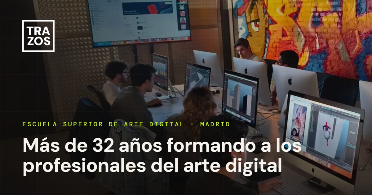 Screenshot or Official Image for trazos.net - TRAZOS · Escuela Superior de Artes Digitales · Madrid