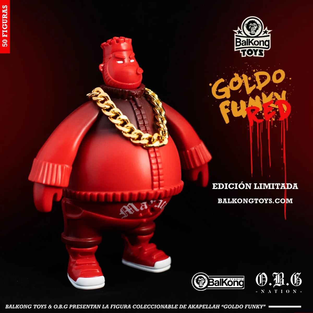 Figura de colección 3D "Goldo Funky Red" (Balkong Toys), de Andrés Ruibal, profesor de 3D en TRAZOS