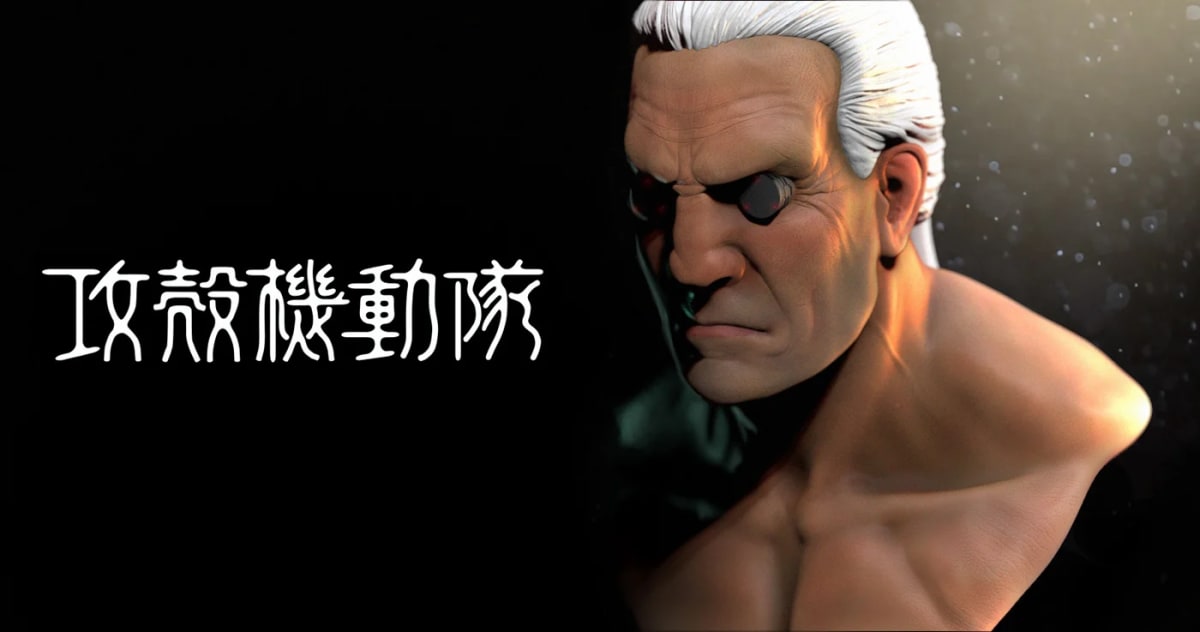 Personaje 3D de un cyborg inspirado en Ghost in the Shell, de Igor Yglesias, profesor de Concept Art e Ilustración en TRAZOS