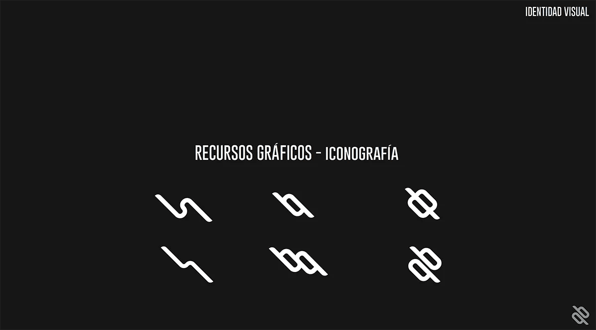 Iconografía de la marca qonbo, de Guillermo Gómez, alumno de Diseño Gráfico y Motion Graphics en TRAZOS