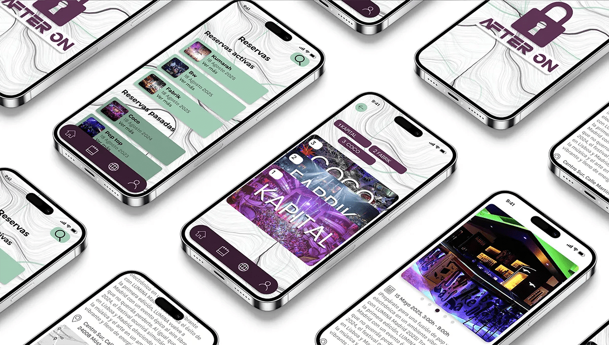 Ficha de user persona Daniela Santos del proyecto After On con necesidades y objetivos, de Álvaro Fernández, alumno de UX/UI/Web en TRAZOS