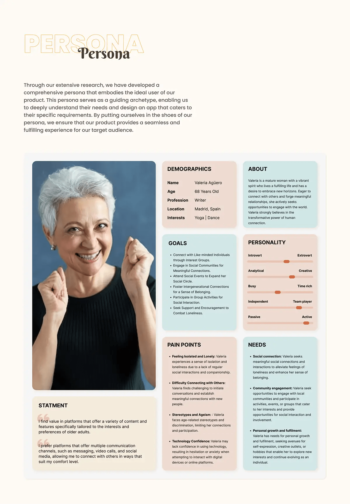 Detalle de contexto, problema y objetivo de la app Cuéntame para combatir la soledad de los mayores, del proyecto Cuéntame, de alumnos de UX/UI/Web en TRAZOS