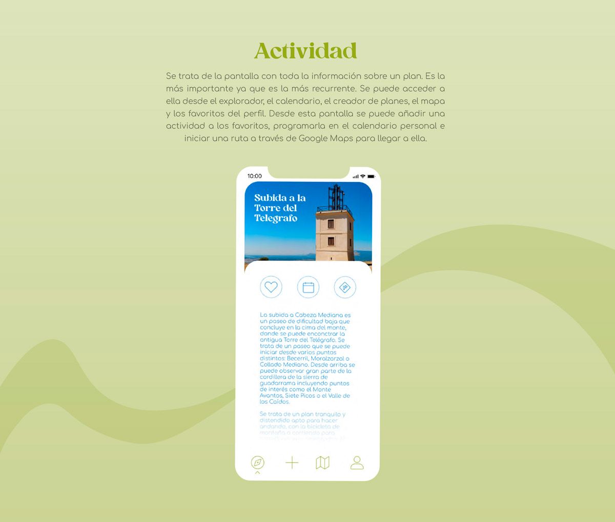 Pantalla de detalle de actividad de la app Domingueo, de Mario Regueiro, alumno de UX/UI/Web en TRAZOS