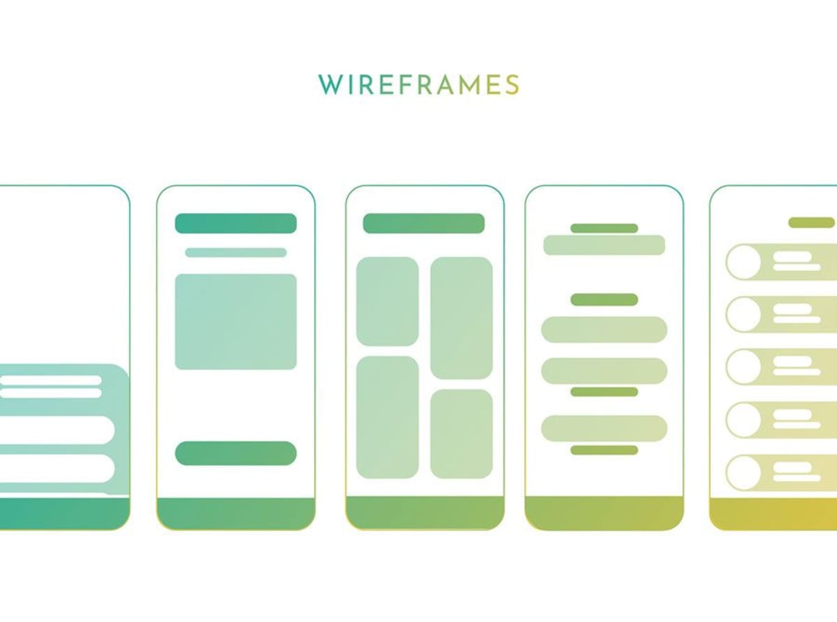 Wireframes de baja fidelidad de las pantallas de la app PlantArbol, de Alba de la Cruz Tejero, alumna de UX/UI/Web en TRAZOS