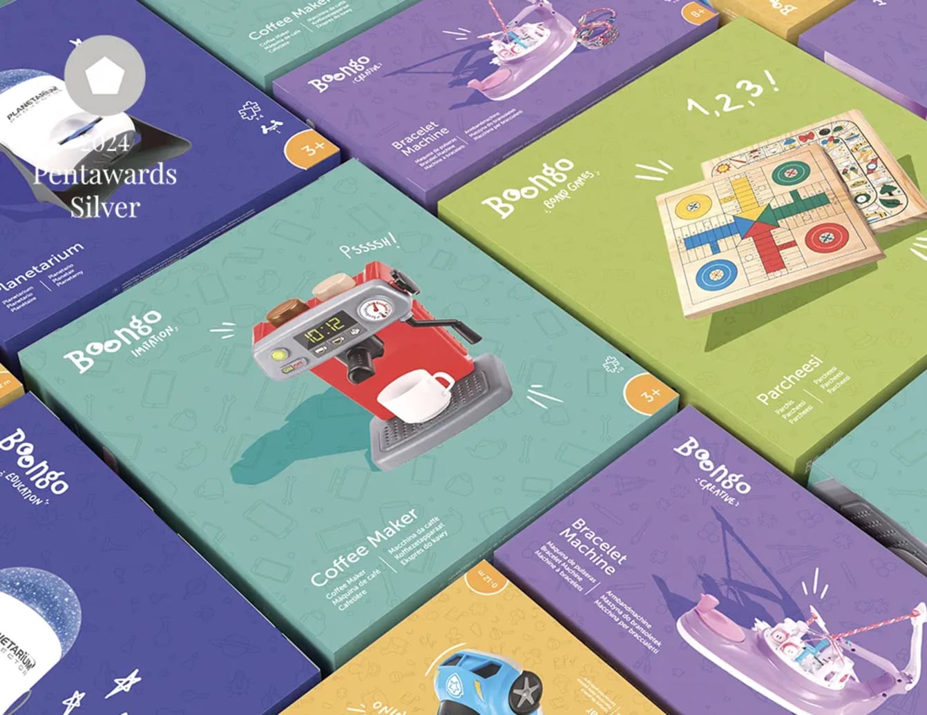 Boongo, de Jorge Berzosa Campano, Marcos González Fernández, Rocío Arribas García, Irene Garcia Martinez, Carla Rodríguez Rodríguez y Alexandra Arribas. · Plata en los Pentawards 2024