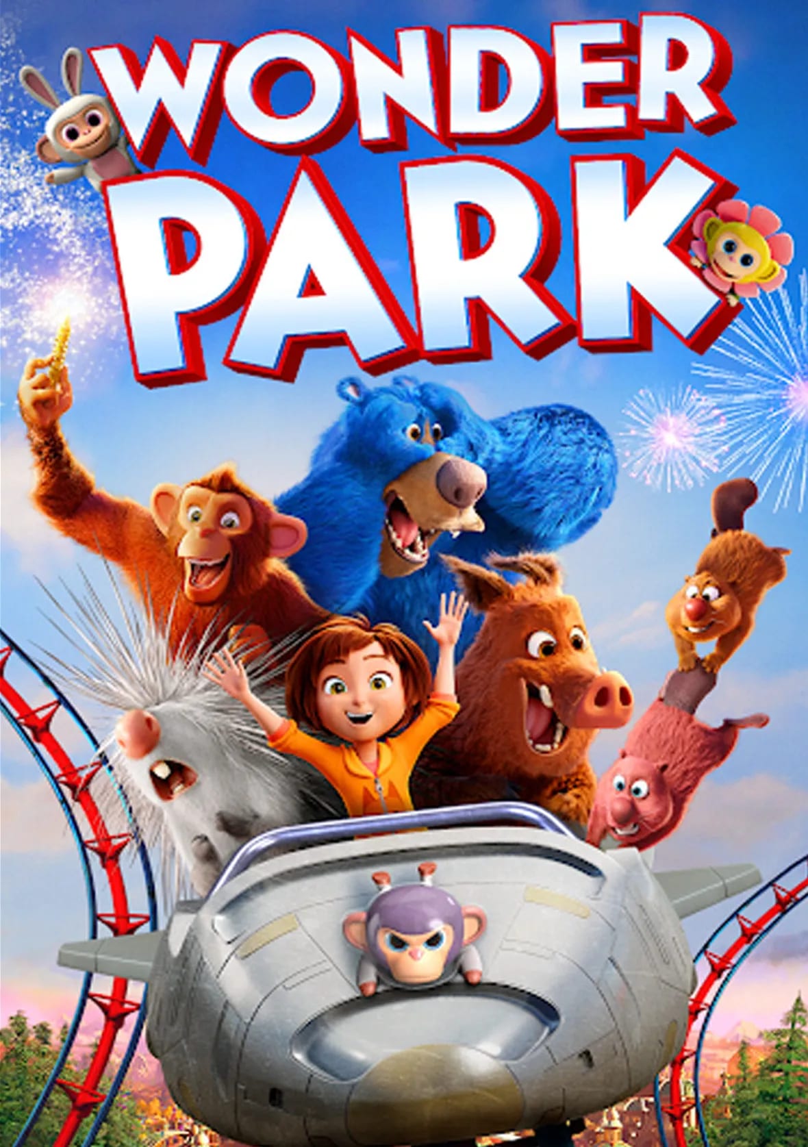Cartel de la película de animación 3D Wonder Park, trabajo de Sergio Galán, profesor de Animación 3D de TRAZOS, escuela de arte digital en Madrid