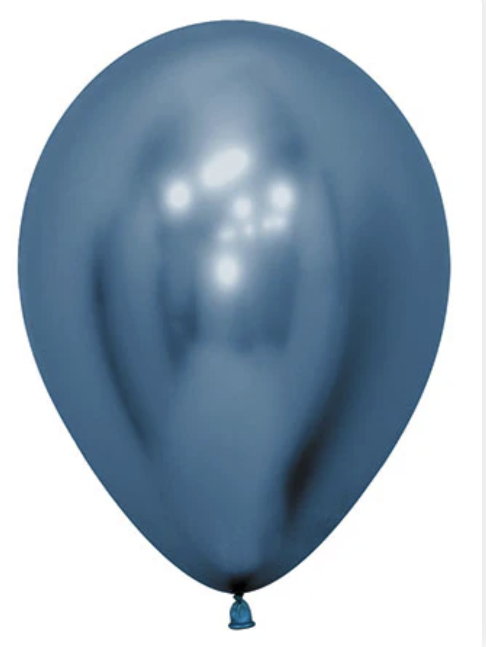Blue Chrome Latex Balloon