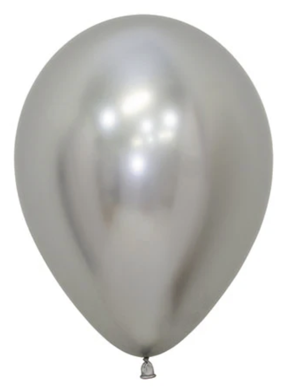 Silver Chrome Latex Balloon