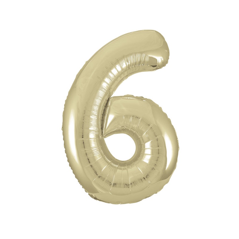 Gold Number "6"