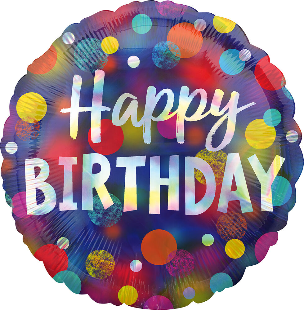 18 Iridescent Party Dots