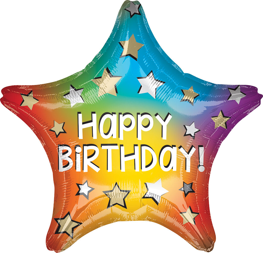 19 Happy Birthday Rainbow Star