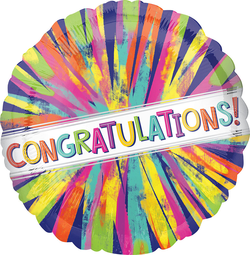 17 Congrats Painterly Burst