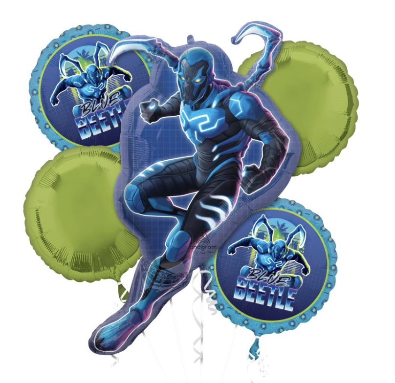  Blue Beetle Balloon Bouquet
