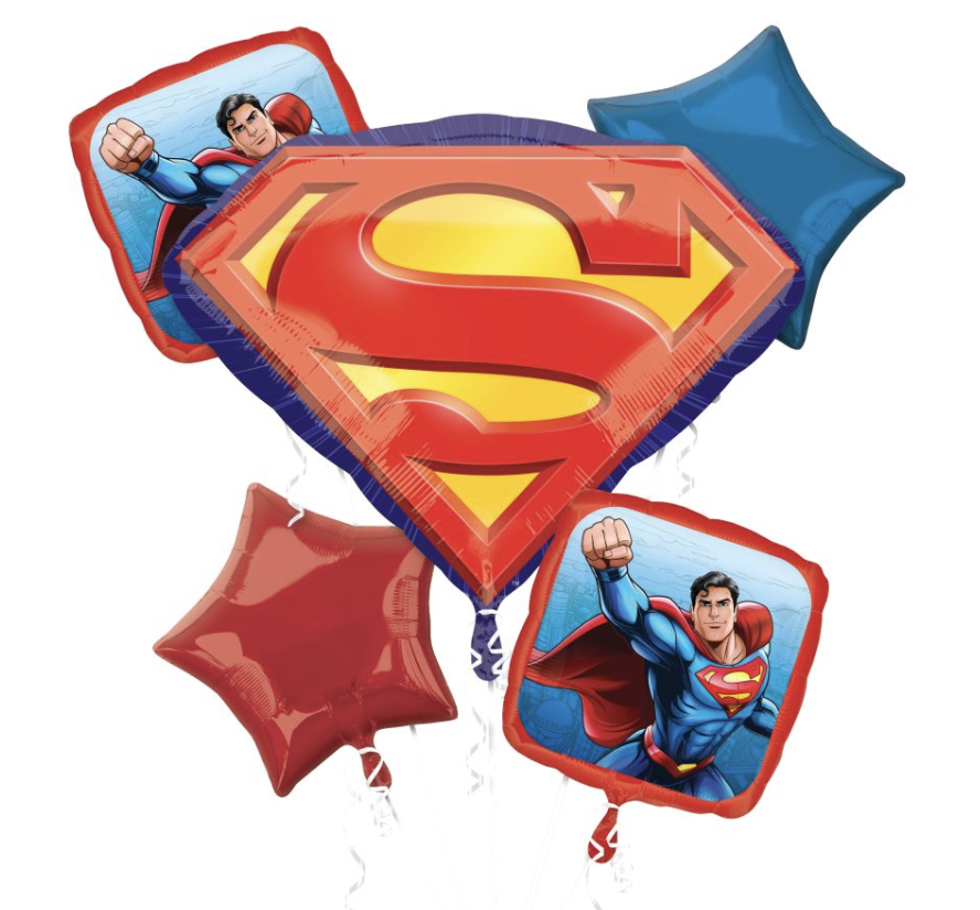 Superman Foil Balloon Bouquet
