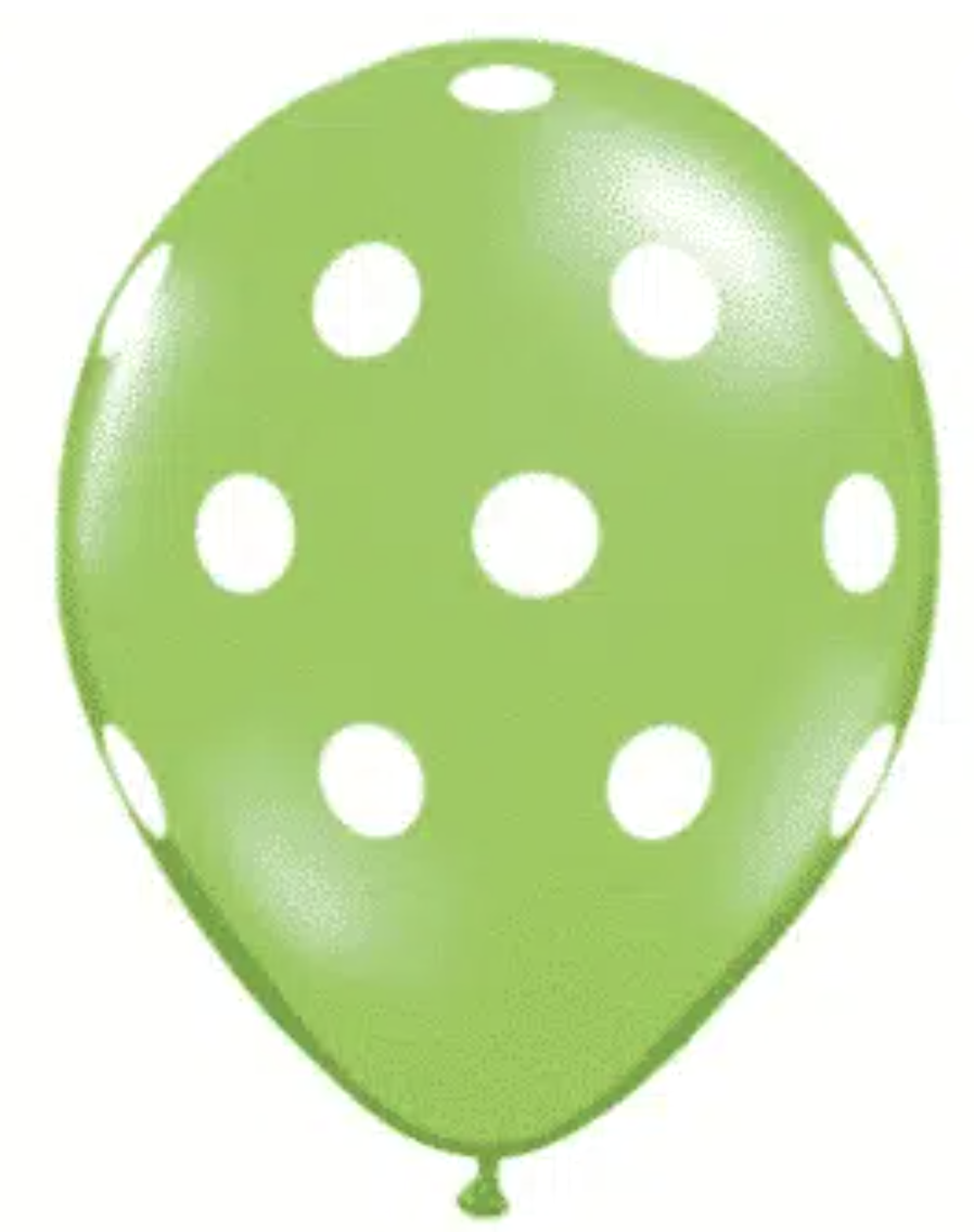 Kiwi Dots Latex Balloon