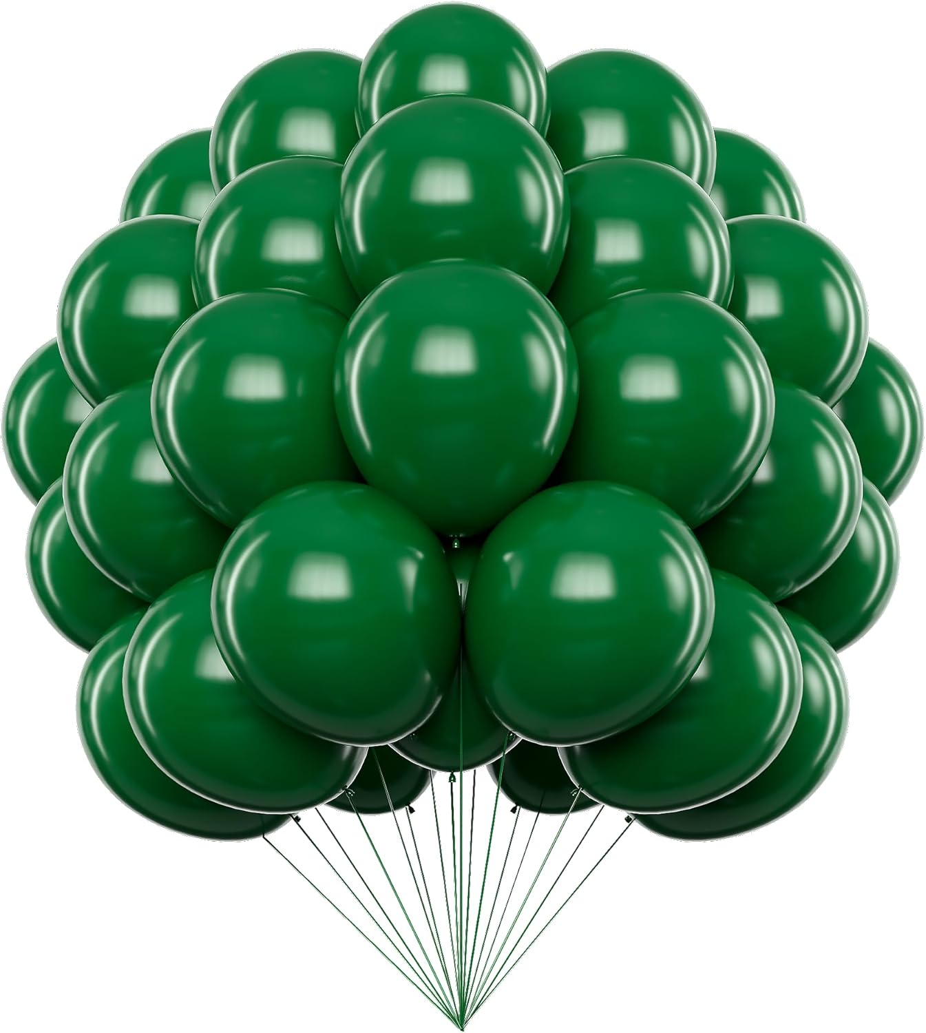 Dark Green Latex Balloons 100 ct