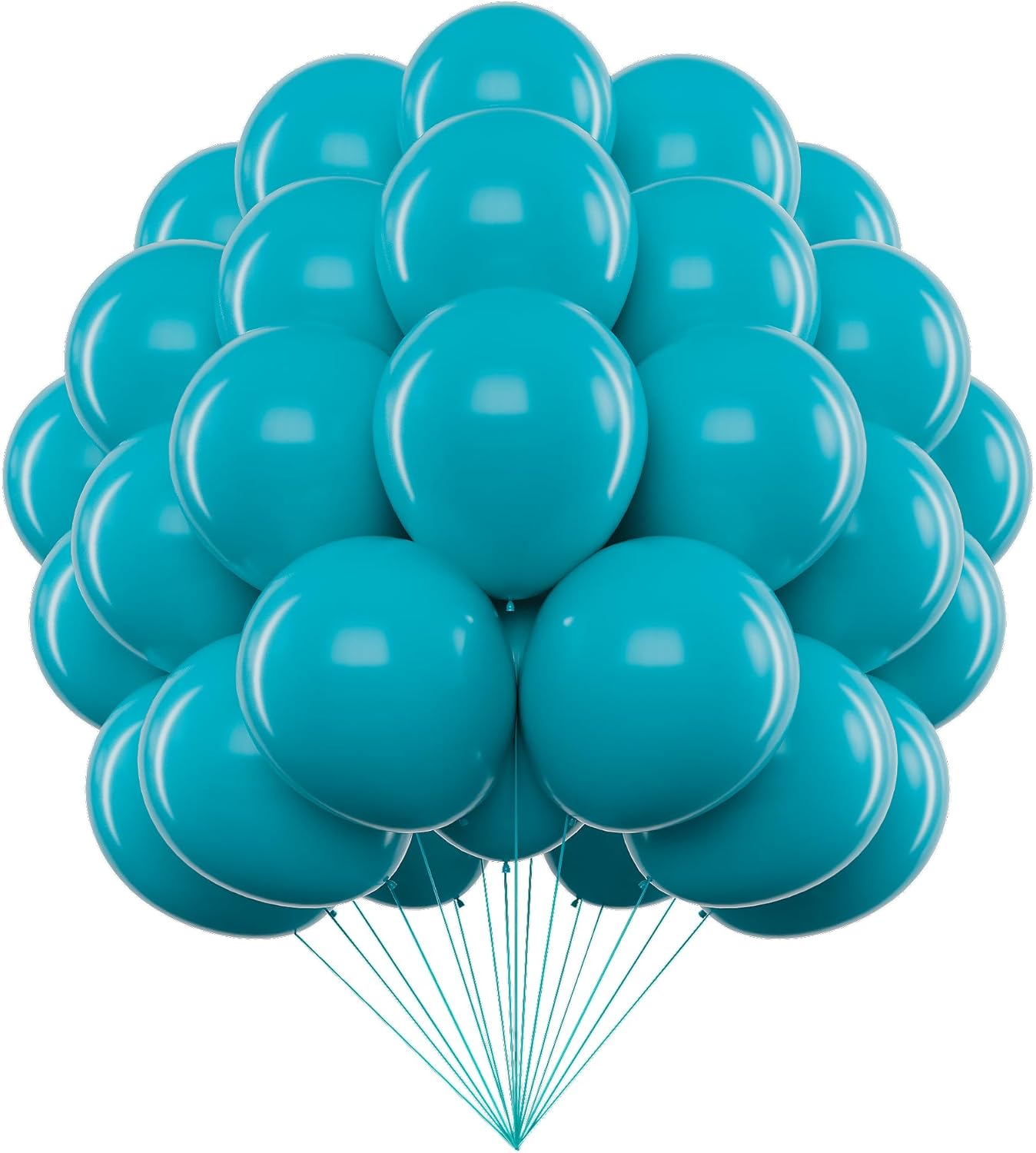Turquoise Latex Balloons 100 ct